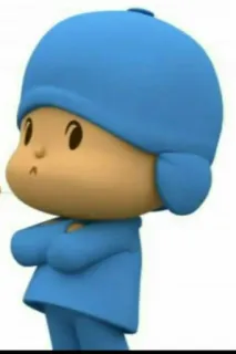 😴 Pocoyo cartoon, personage, Pocoyo, kinderprogramma, animatie telegram sticker