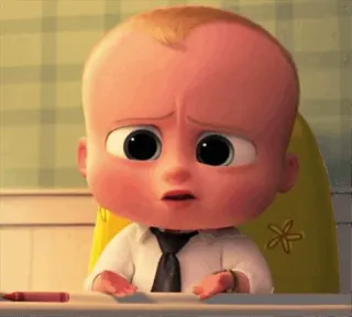 😏 Boss Baby The Boss Baby hoạt hình, em bé, áo vest, cà vạt, ông chủ whatsapp sticker