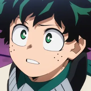 🥦 Izuku Midoriya My Hero Academia anime, My Hero Academia, Izuku Midoriya, Deku, shonen, hero telegram sticker