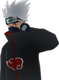 😟 Kakashi Hatake Naruto アニメ, マンガ, カカシ, ナルト, 忍者, はたけ telegram sticker