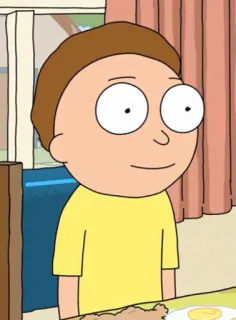 🙃 Morty Smith Rick and Morty cartoon, animated, character, morty, rick and morty telegram sticker