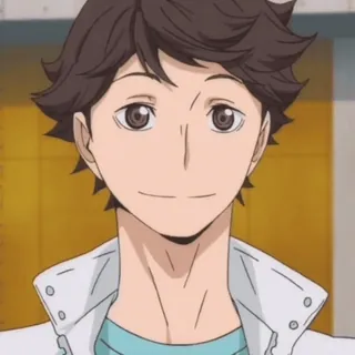 🏐 Oikawa Tooru Haikyuu!! Anime, Haikyuu, Oikawa Tooru, Personaggio, Cartone animato telegram sticker