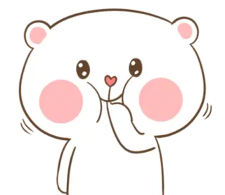 🐽 urso, fofo, animal, desenho animado, kawaii, feliz telegram sticker