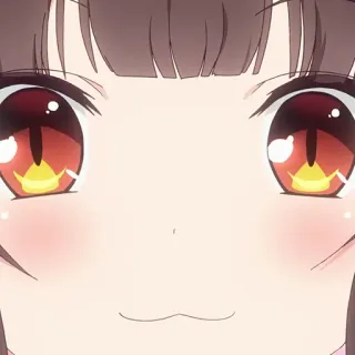 😸 anime, cute, girl, eyes, kawaii whatsapp sticker