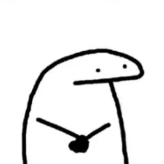 😐 florkofcows, cartoon, stick figure, meme, funny, drawing whatsapp sticker