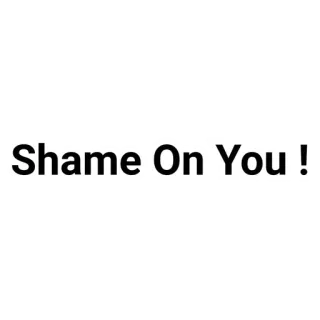 💬 Shame On You ! honte, critique, reproche, accusation, désapprobation whatsapp sticker