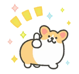 1corgi everyday animation sticker @moe_sticker_bot telegram stickers