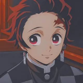 🙂 Tanjiro Kamado Demon Slayer anime, demon slayer, tanjiro, kamado, character, manga whatsapp sticker