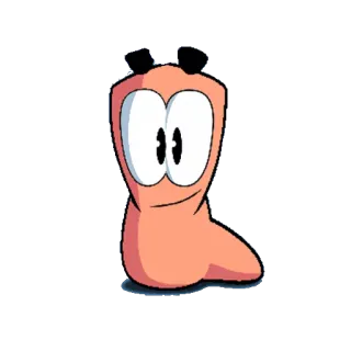 😀 Worms หนอน, การ์ตูน, ตัวละครในเกม, ตลก, ตัวละครหนอน telegram sticker