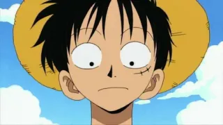 🖤 Monkey D. Luffy One Piece Anime, One Piece, Monkey D. Luffy, Strohhut, Pirat, Cartoon telegram sticker