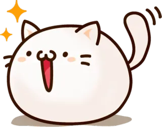😲 kucing, imut, binatang, stiker, kawaii telegram sticker