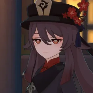 😏 Hu Tao Genshin Impact Anime, Game, Genshin Impact, Hu Tao, Nhân vật whatsapp sticker