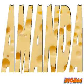 😁 AMAND text, käse, cartoon telegram sticker