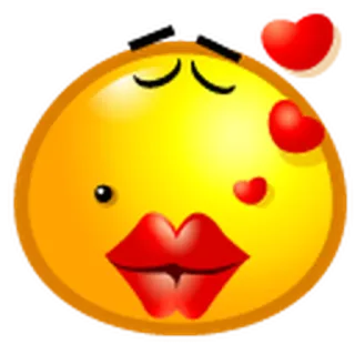 😘 Émoji, Baiser, Cœur, Amour, Smiley whatsapp sticker