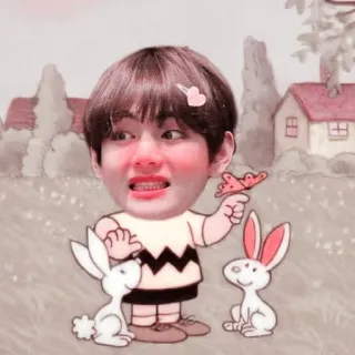 🗼 Dibujo animado, Animación, Conejo, Mono, Divertido, Sano, Entretenimiento telegram sticker
