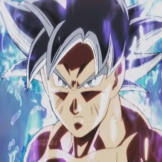 👿 Goku Dragon Ball Goku, Dragon Ball, animé, dessin animé, Super Saiyan, Ultra Instinct telegram sticker