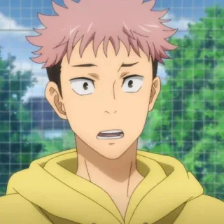 🍂 Yuji Itadori Jujutsu Kaisen Anime, Manga, Charakter, Jujutsu Kaisen, Yuji Itadori whatsapp sticker