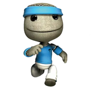 🏃 Sackboy LittleBigPlanet sackboy, running, video game, cute telegram sticker
