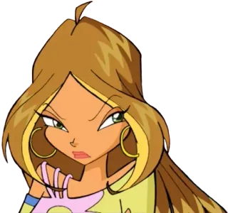 😕 Flora Winx Club Флора, Винкс Клаб, фея, мультфильм, мульт, девочка, магия telegram sticker