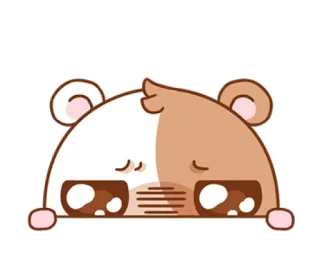 😶 tier, kawaii, süß, hamster, traurig, gucken telegram sticker