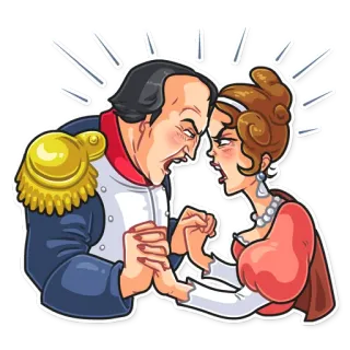 😡 Conflito, Discussão, Histórico, Briga, Luta telegram sticker
