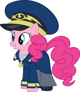 🦄 Pinkie Pie My Little Pony Pinkie Pie, My Little Pony, Dibujos animados, Pony, Animación, Uniforme telegram sticker