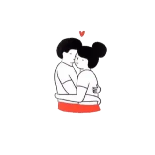 💏 pareja, abrazo, amor, corazón telegram sticker