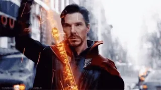 💥 Doctor Strange super-herói, Marvel, magia, arma, defesa telegram sticker
