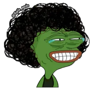 😂 Pepe the Frog Pepe, rana, meme, meme di internet, rana dei cartoni animati, animato, personaggio telegram sticker