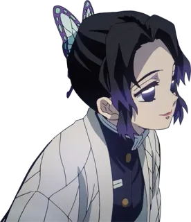 🙂 Shinobu Kocho Demon Slayer anime, demon slayer, shinobu kocho, butterfly, character telegram sticker
