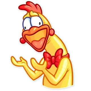 😫 frango, desenho animado, animal, pássaro, engraçado telegram sticker