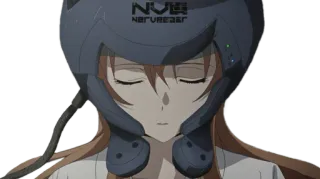 😴 NVR Anime, Fille, Casque, NVR, Futur, Technologie whatsapp sticker