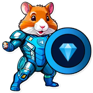 💎 criceto, scudo, animale, armatura, cartone animato, carino, mascotte telegram sticker