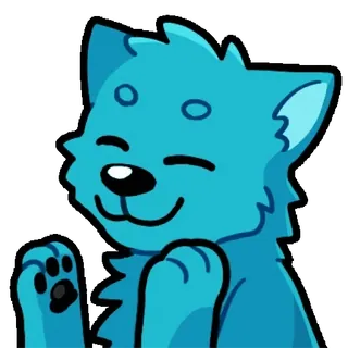 👏 Blue Wolf whatsapp sticker