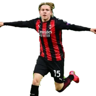 👐 futebol, jogador de futebol, atleta, esporte, jogador, AC Milan telegram sticker