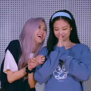 🙏 женщины, улыбающиеся, дружба, ободок, K-pop telegram sticker