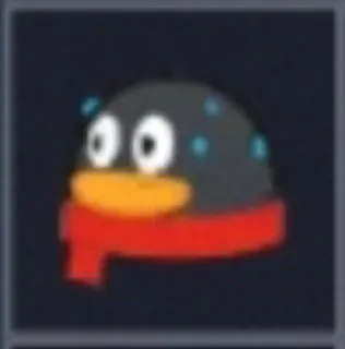 🐧 kartun, penguin, binatang, syal, musim dingin telegram sticker