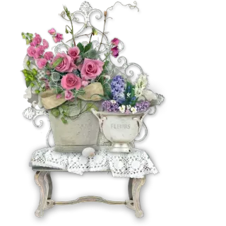 🌹 FLEURS цветы, цветочная композиция, розы, винтаж, шебби шик, букет, декор telegram sticker