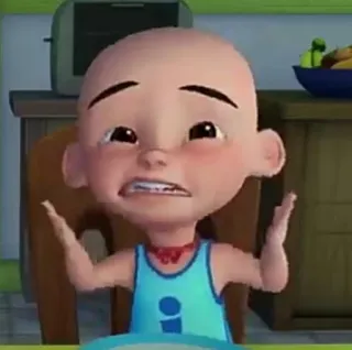 🥵 Upin Upin & Ipin Kartun, Anak, Karakter, Sedih, Menangis, Upin & Ipin telegram sticker