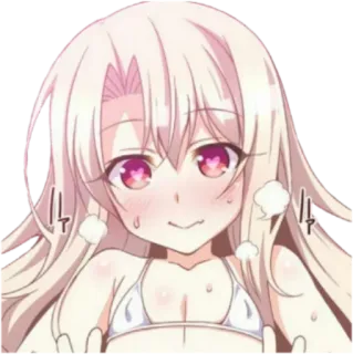 🌸 Anime, Schattig, Manga, Meisje, Bikini, Verlegen telegram sticker