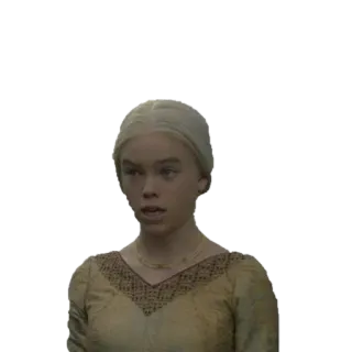 🤬 Rhaenyra Targaryen House of the Dragon Rhaenyra Targaryen, House of the Dragon, Charakter, TV-Serie, blonde Haare, Fantasy whatsapp sticker