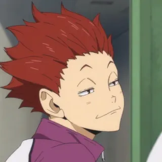 🍁 Satori Tendō Haikyu!! อนิเมะ, ไฮคิว!!, เทนโด ซาatori, เทนโด, มังงะ, ตัวละคร telegram sticker