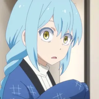 😨 Rimuru Tempest That Time I Got Reincarnated as a Slime Anime, Isekai, Slime, Manga, Fantasy, Personnage telegram sticker