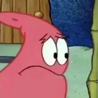 😈 Patrick Star SpongeBob SquarePants Мультфильм, Спанч Боб, Патрик Стар, Грустный, Персонаж telegram sticker