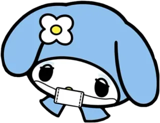 🦠 My Melody My Melody, Sanrio, каваий, милый, мультфильм, наклейка telegram sticker