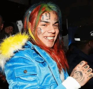 🧑‍🎤 6ix9ine 69 rappeur, 6ix9ine, musique, célébrité, portrait telegram sticker