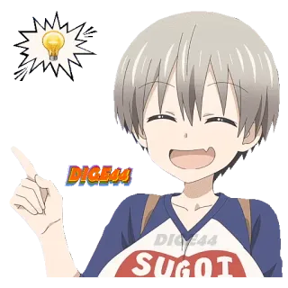 💡 SUGOI anime, cute, idea, lightbulb, manga, excited telegram sticker