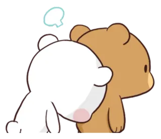 🐵 oso, dibujos animados, lindo, amistad, afecto telegram sticker