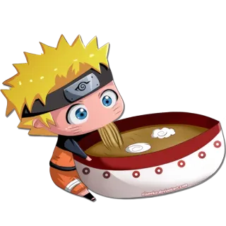 🍜 Naruto ナルト, アニメ, 漫画, ラーメン telegram sticker