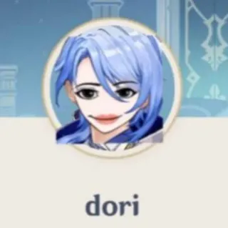 😏 Dori dori Anime, Jeu vidéo, Dori, Genshin Impact, Avatar telegram sticker